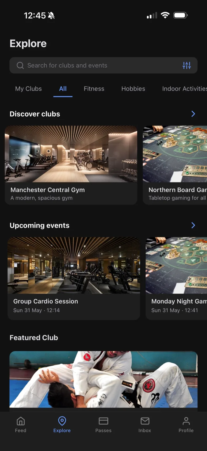 Dyno member app — explore